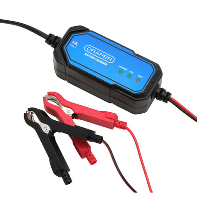 Draper 1A 6/12V Smart Battery Charger - DR-32295 - Draper - Trade Counter Direct