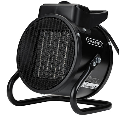 Draper 230V PTC Electric Space Heater, 6800 BTU, 2kW - DR-36610 - Draper - Trade Counter Direct