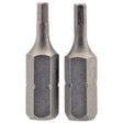 Draper 25HX/2/B Hexagonal Insert Bit, 2.5mm, 1/4" Hex, 25mm Long (Pack of 2) - (63961) - DR-63961 - Draper - Trade Counter Direct