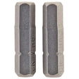 Draper 25HX/2/B Hexagonal Insert Bit, 6mm, 1/4" Hex, 25mm Long (Pack of 2) - (63998) - DR-63998 - Draper - Trade Counter Direct