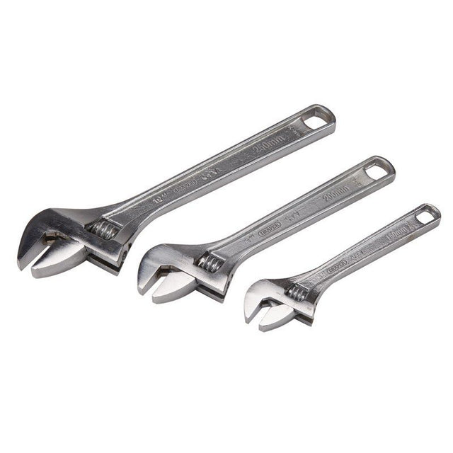 Draper 371CP/3 Adjustable Wrench Set (3 Piece) - (70409) - DR-70409 - Draper - Trade Counter Direct