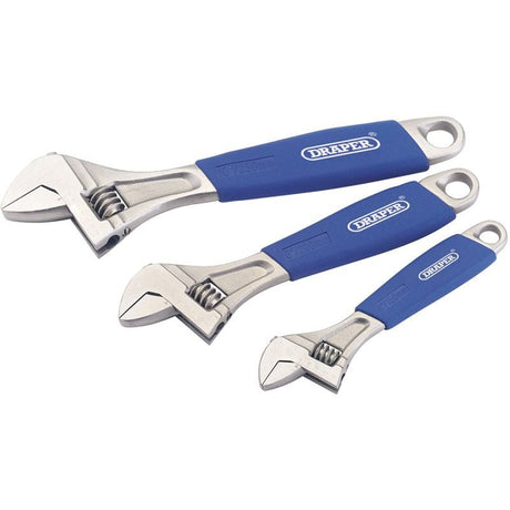 Draper 380CD/SG3 Crescent - Type Adjustable Wrench Set (3 Piece) - (88598) - DR-88598 - Draper - Trade Counter Direct