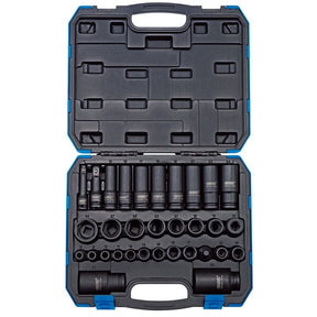 Draper 409/32/MM Draper Expert Impact Socket Set, 3/8" & 1/2" Sq. Dr. (32 Piece) - (83098) - DR-83098 - Draper - Trade Counter Direct