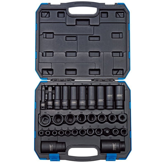 Draper 409/32/MM Draper Expert Impact Socket Set, 3/8" & 1/2" Sq. Dr. (32 Piece) - (83098) - DR-83098 - Draper - Trade Counter Direct