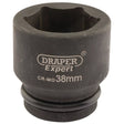 Draper 419 - MM Expert HI - TORQ 6 Point Impact Socket, 3/4" Sq. Dr., 38mm - (05018) - DR-05018 - Draper - Trade Counter Direct