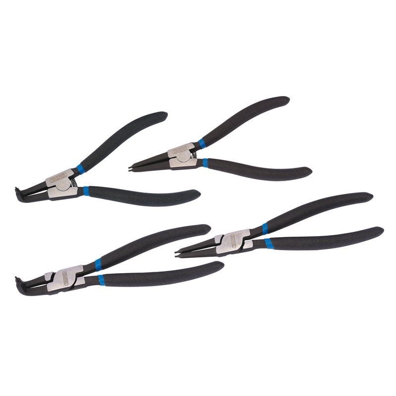 Draper 49/4 Internal and External Circlip Pliers Set (4 Piece) - (38999) - DR-38999 - Draper - Trade Counter Direct