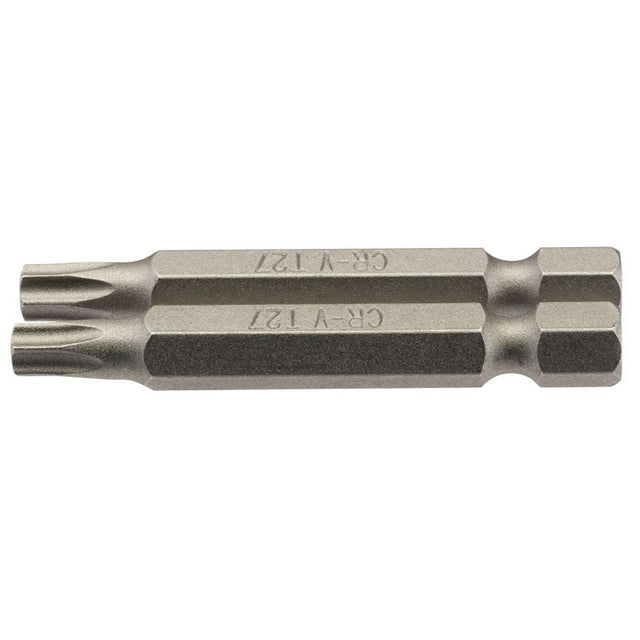 Draper 50TX/2/B Draper TX - STAR Insert Bit, 1/4" Hex, 50mm Long, T27 (Pack of 2) - (66490) - DR-66490 - Draper - Trade Counter Direct