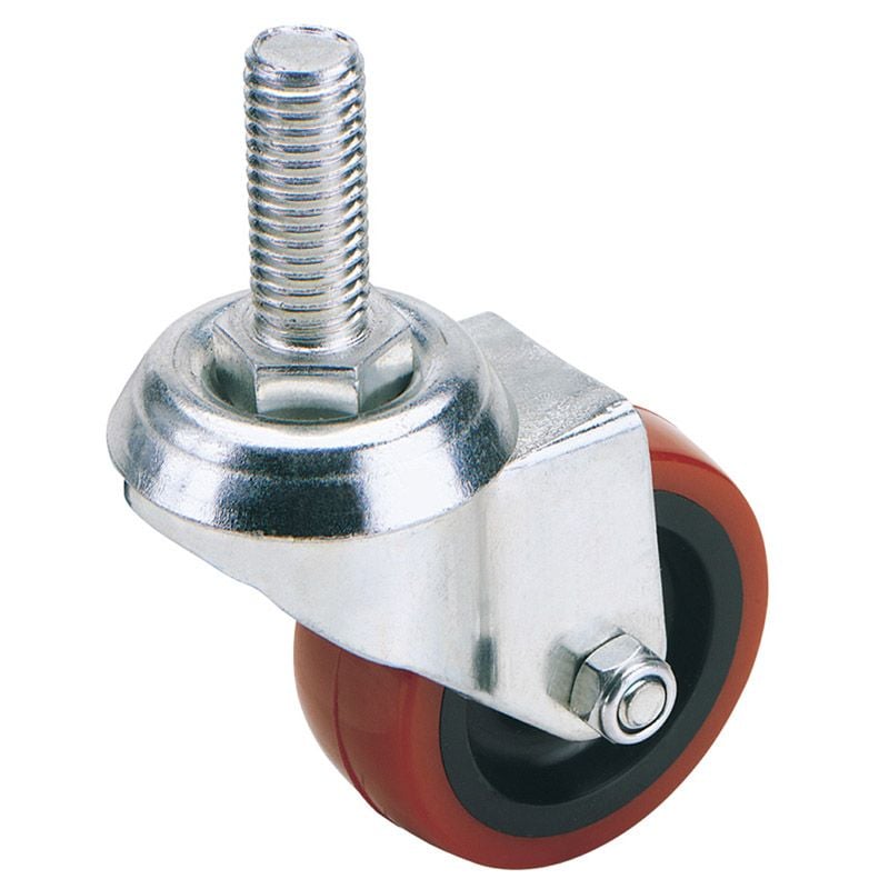 Draper 605100B Swivel Bolt Fixing Polyurethane Wheel, 100mm Diameter, S.W.L. 125kg - (65520) - DR-65520 - Draper - Trade Counter Direct