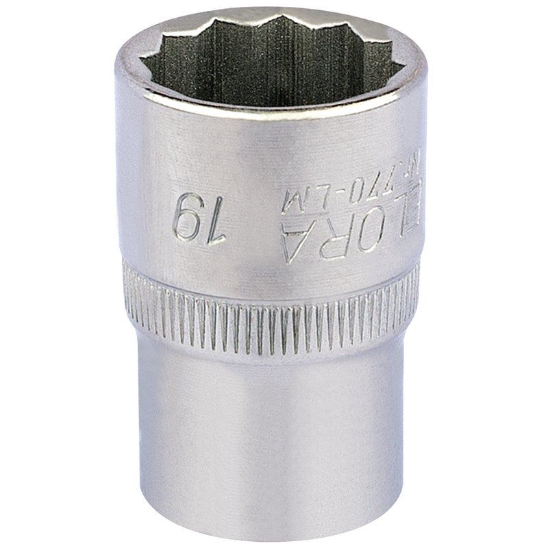 Draper 770 - LM 19 Elora Bi - Hexagon Socket, 1/2" Sq. Dr., 19mm - DR-24640 - Draper - Trade Counter Direct