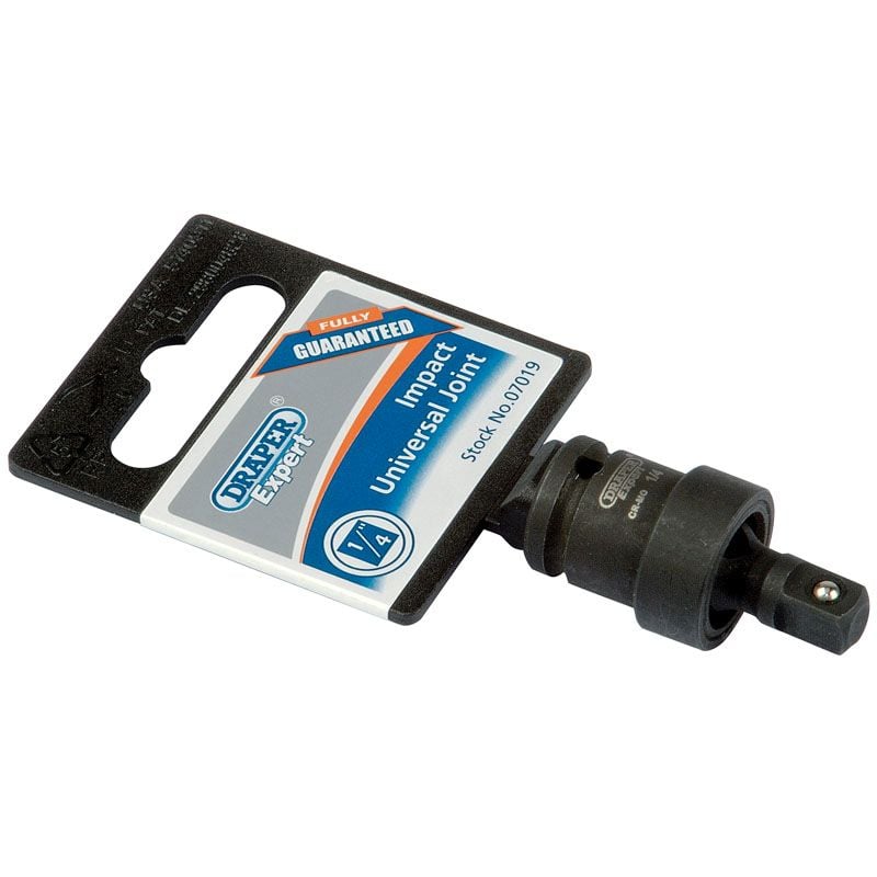 Draper 807 Expert Impact Universal Joint, 1/4" Sq. Dr. - DR-07019 - Draper - Trade Counter Direct