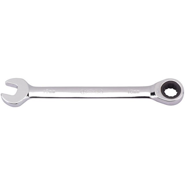 Draper 8230MM Metric Ratcheting Combination Spanner, 10mm - (31007) - DR-31007 - Draper - Trade Counter Direct
