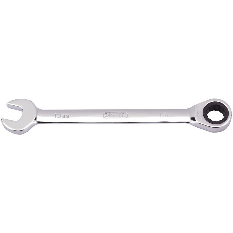 Draper 8230MM Metric Ratcheting Combination Spanner, 13mm - (31010) - DR-31010 - Draper - Trade Counter Direct
