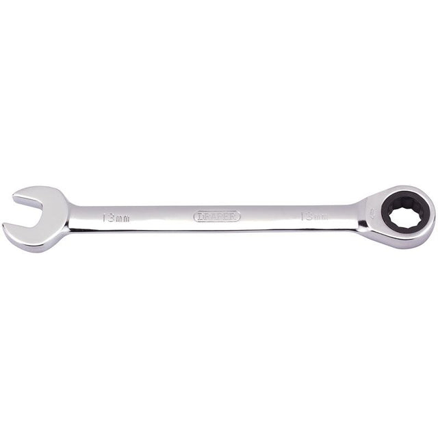 Draper 8230MM Metric Ratcheting Combination Spanner, 13mm - (31010) - DR-31010 - Draper - Trade Counter Direct