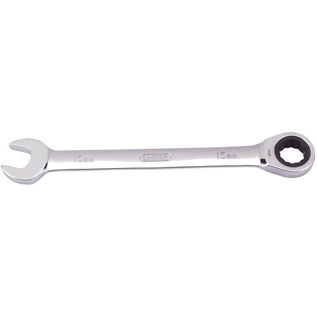Draper 8230MM Metric Ratcheting Combination Spanner, 15mm - (31012) - DR-31012 - Draper - Trade Counter Direct