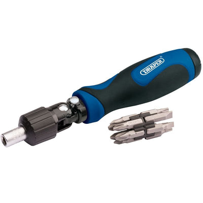 Draper 865/PRS Ratcheting Screwdriver Set (11 Piece) - (38124) - DR-38124 - Draper - Trade Counter Direct