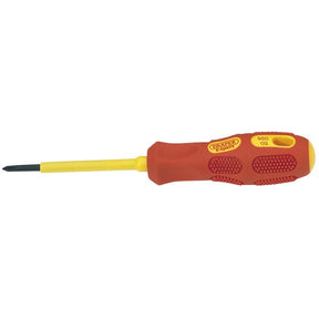 Draper 960CSB VDE Approved Fully Insulated Cross Slot Screwdriver, No.0 x 60mm (Sold Loose) - (69224) - DR-69224 - Draper - Trade Counter Direct