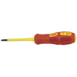 Draper 960CSB VDE Approved Fully Insulated Cross Slot Screwdriver, No.1 x 80mm (Sold Loose) - (69225) - DR-69225 - Draper - Trade Counter Direct