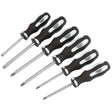 Draper 996/S6 Pound Thru' Soft Grip Screwdriver Set (6 Piece) - (63590) - DR-63590 - Draper - Trade Counter Direct