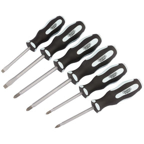 Draper 996/S6 Pound Thru' Soft Grip Screwdriver Set (6 Piece) - (63590) - DR-63590 - Draper - Trade Counter Direct