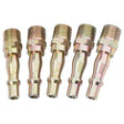Draper A2593 PACKED 1/4" Male Thread PCL Coupling Screw Adaptor (Pack of 5) - (25832) - DR-25832 - Draper - Trade Counter Direct