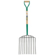 Draper AF10PSF/I 10 Prong Manure Fork with Wood Shaft and MYD Handle - (63578) - DR-63578 - Draper - Trade Counter Direct