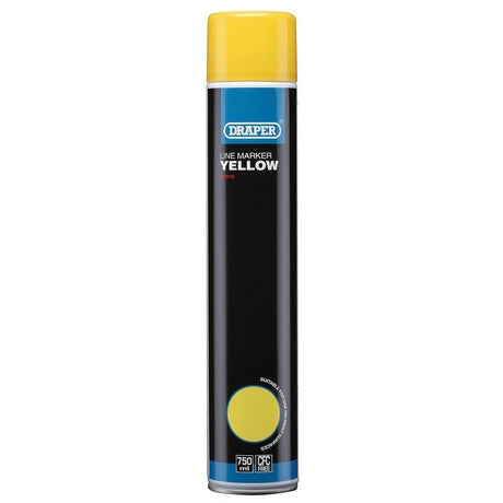 Draper ARE - LM/Y/A Line Marker Spray Paint, 750ml, Yellow - (41916) - DR-41916 - Draper - Trade Counter Direct
