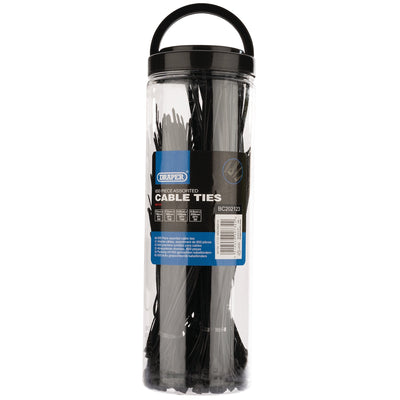Draper Assorted Nylon Cable Ties (Pack of 650) - DR-90734 - Draper - Trade Counter Direct