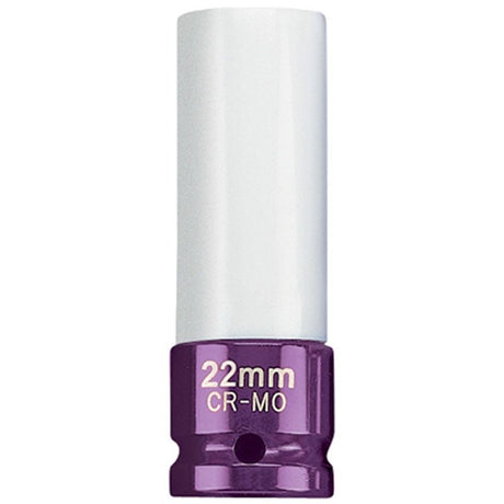 Draper AWNS/22MM 1/2" Sq. Dr. HI - TORQ Wheel Nut Socket for Alloy Wheels (22mm) - (30646) - DR-30646 - Draper - Trade Counter Direct