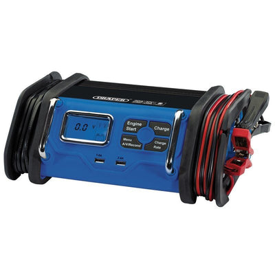 Draper BCMCS50 12V Battery Starter Charger, 20A - (70807) - DR-70807 - Draper - Trade Counter Direct