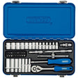 Draper BD45M/MT Metric Socket Set in Metal Case, 1/4" Sq. Dr. (45 Piece) - (16365) - DR-16365 - Draper - Trade Counter Direct