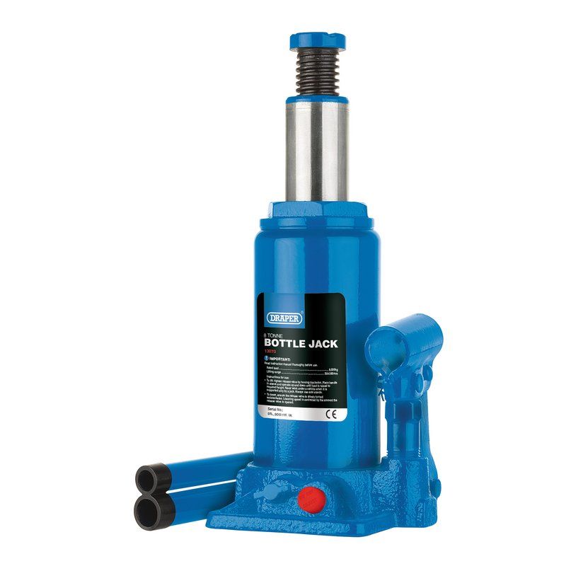 Draper BJ8 - B Hydraulic Bottle Jack, 8 Tonne - (13070) - DR-13070 - Draper - Trade Counter Direct