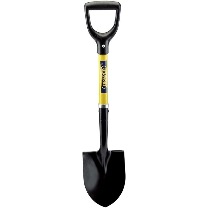 Draper BSRPFG Round Point Mini Shovel with Fibreglass Shaft - (57569) - DR-57569 - Draper - Trade Counter Direct