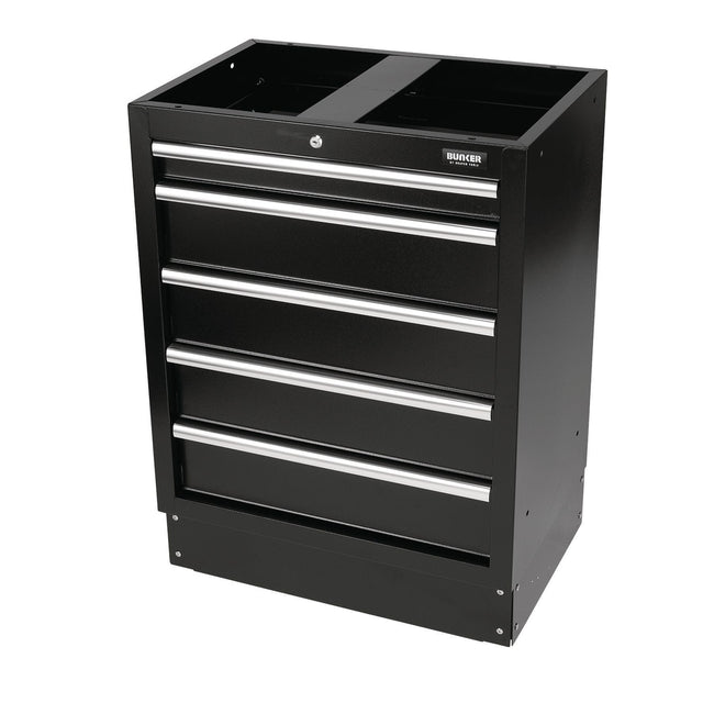 Draper BUNKER Modular 5 Drawer Floor Cabinet, 680mm - DR-31387 - BUNKER - Trade Counter Direct