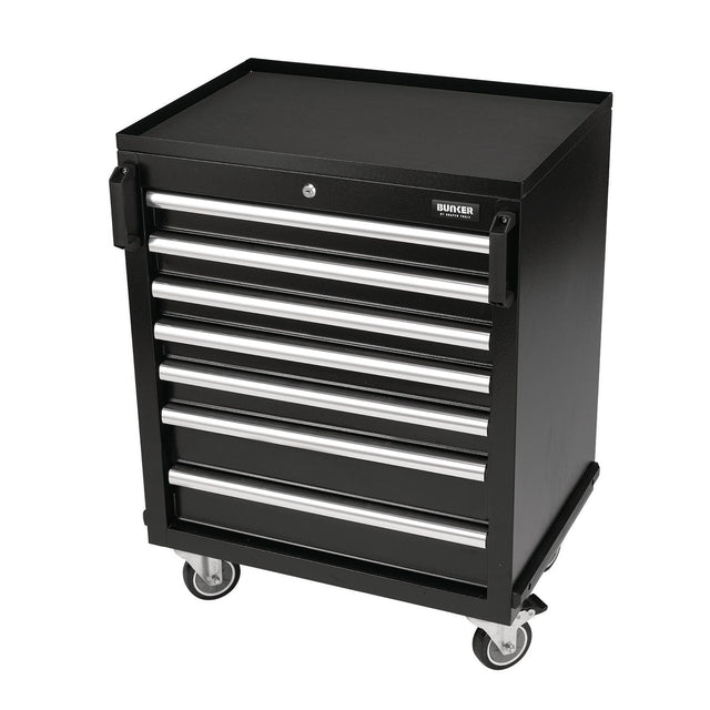 Draper BUNKER Modular 7 Drawer Mobile Cabinet, 646mm - DR-29779 - BUNKER - Trade Counter Direct