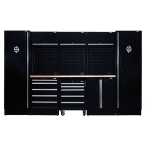 Draper BUNKER Modular Storage Combo with Hardwood Worktop (16 Piece) - DR-04398 - BUNKER - Trade Counter Direct