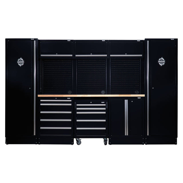 Draper BUNKER Modular Storage Combo with Hardwood Worktop (16 Piece) - DR-04398 - BUNKER - Trade Counter Direct