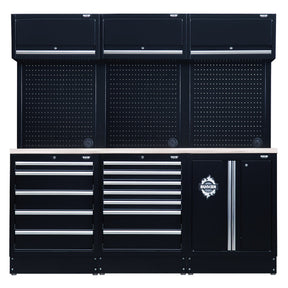 Draper BUNKER Modular Storage Combo with Stainless Steel Worktop (14 Piece) - DR-04415 - BUNKER - Trade Counter Direct
