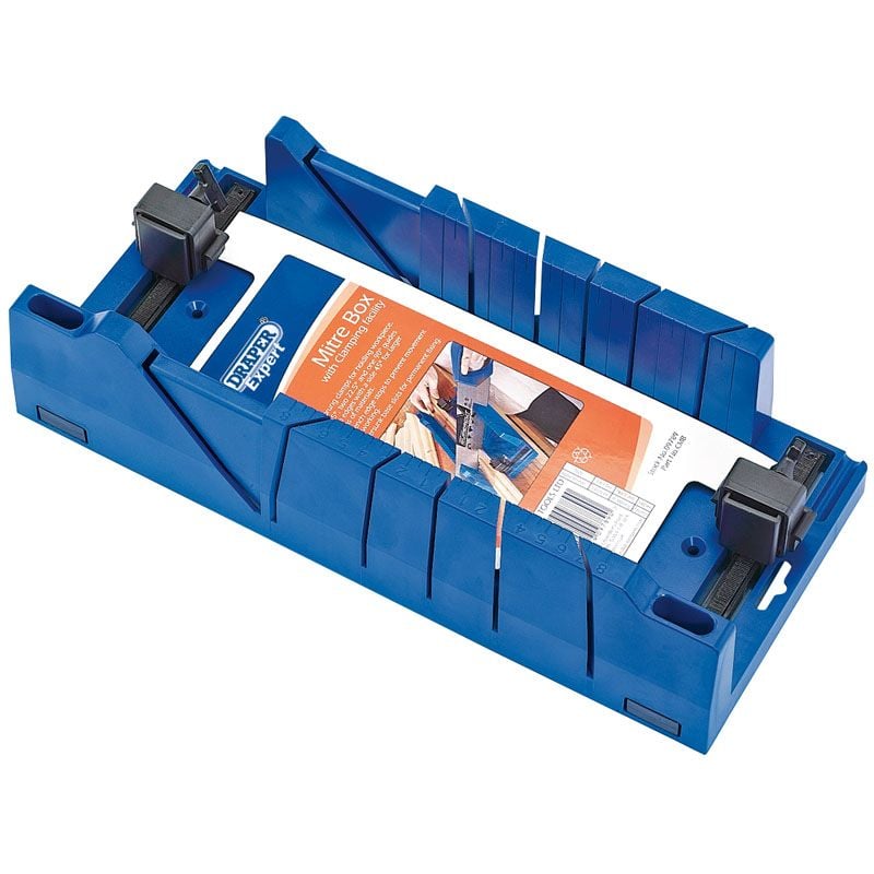 Draper CMB Mitre Box with Clamping Facility, 367 x 116 x 70mm - (09789) - DR-09789 - Draper - Trade Counter Direct
