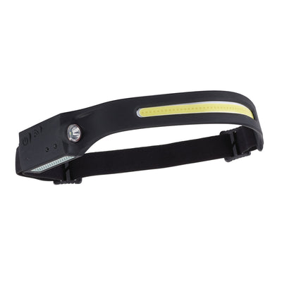 Draper COB LED Rechargeable 2-in-1 Head Torch with Wave Sensor, 3W, 120/350 Lumens, USB-C Cable Supplied - DR-28236 - Draper - Trade Counter Direct