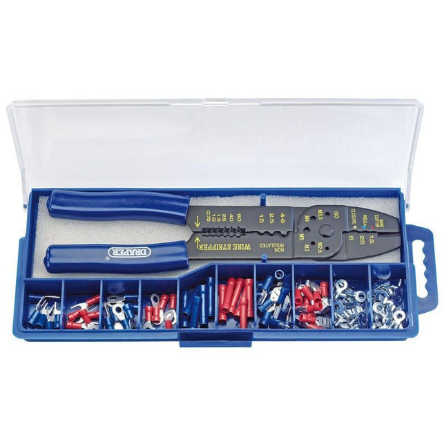 Draper CT - K 5 Way Crimping Tool & Terminal Kit, 240mm - (13658) - DR-13658 - Draper - Trade Counter Direct