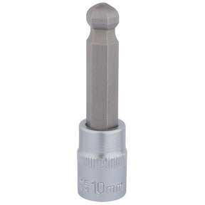 Draper D - HEX - BALL/B Ball End Hexagonal Socket Bits, 3/8" Sq. Dr., 10mm - (16293) - DR-16293 - Draper - Trade Counter Direct
