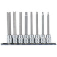 Draper D - HEX/8/100 Long Metric Hex. Socket Bit Set, 3/8" Sq. Dr., 100mm (8 Piece) - (16286) - DR-16286 - Draper - Trade Counter Direct