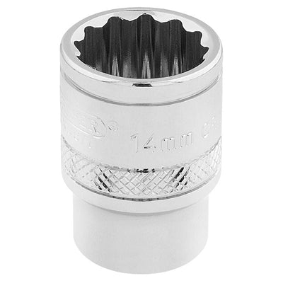 Draper D - MM/B HI - TORQ 12 Point Socket, 3/8" Sq. Dr., 14mm - (32777) - DR-32777 - Draper - Trade Counter Direct