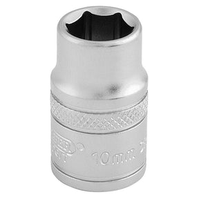 Draper D - MM/MS 6 Point Metric Socket, 3/8" Sq. Dr., 10mm - (16535) - DR-16535 - Draper - Trade Counter Direct