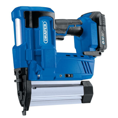 Draper D20NSSET D20 20V Nailer/Stapler, 1 x 2.0Ah Battery, 1 x Charger - (00646) - DR-00646 - Draper - Trade Counter Direct