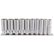 Draper DD10MMD Deep Socket Set on Metal Rail, 3/8" Sq. Dr. (10 Piece) - (16401) - DR-16401 - Draper - Trade Counter Direct