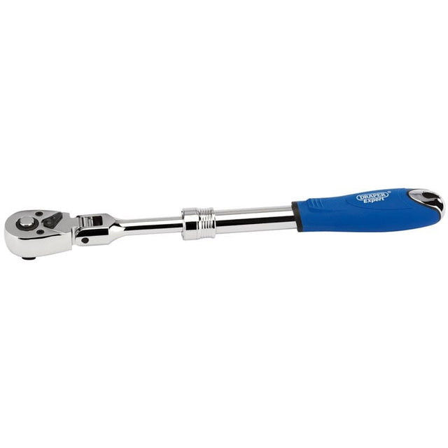 Draper DER72/FH Flexible Head Extending Reversible Ratchet, 3/8" Sq. Dr., 72 Tooth - (26810) - DR-26810 - Draper - Trade Counter Direct