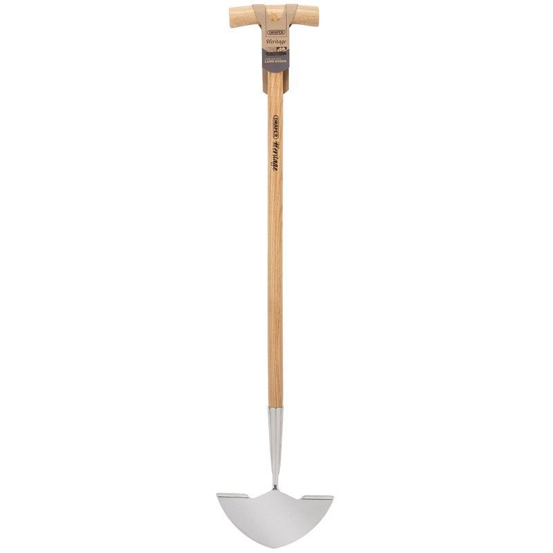 Draper DGLEG/L Draper Heritage Stainless Steel Lawn Edger with Ash Handle - (99021) - DR-99021 - Draper - Trade Counter Direct