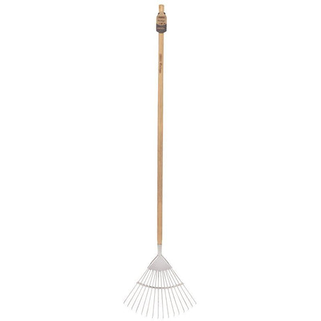 Draper DGLRG/L Draper Heritage Stainless Steel Lawn Rake with Ash Handle - DR-99020 - Draper - Trade Counter Direct