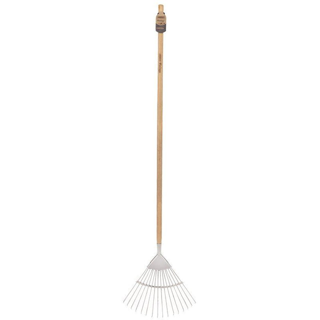 Draper DGLRG/L Draper Heritage Stainless Steel Lawn Rake with Ash Handle - DR-99020 - Draper - Trade Counter Direct